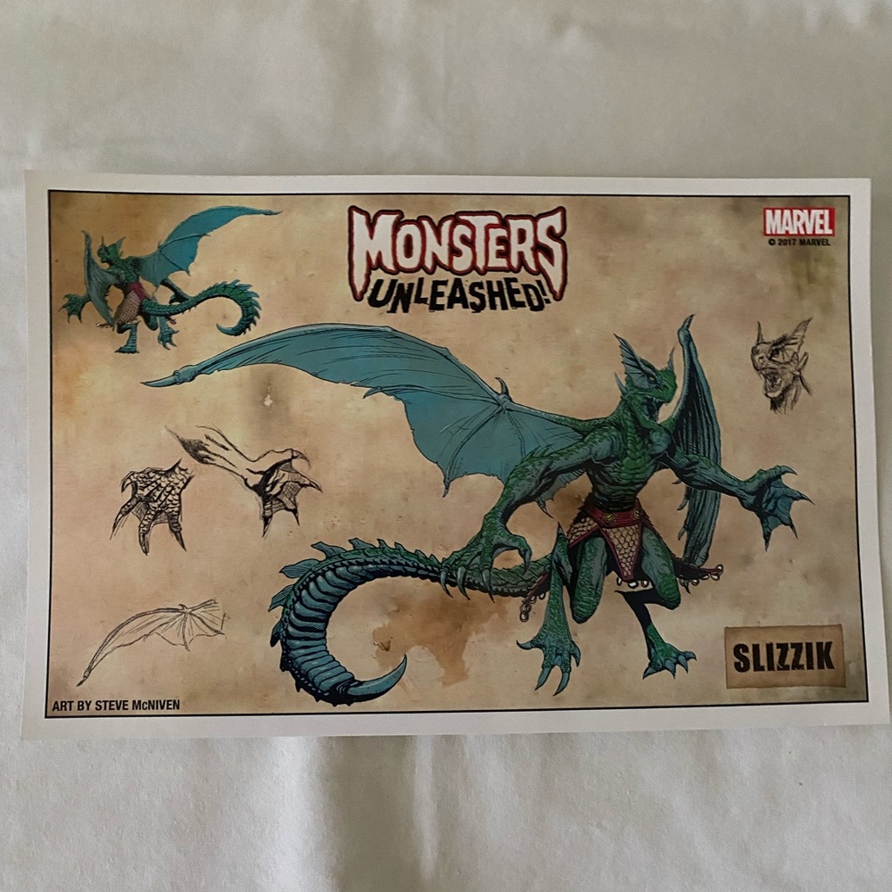 Monsters Unleashed Slizzik Marvel Comic Exclusive NYCC 2017 Collectible Poster